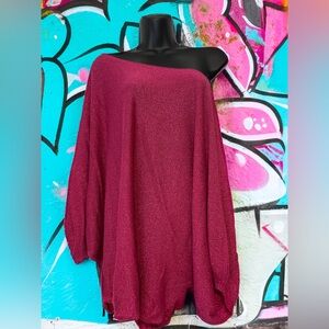 Express Fuchsia Shimmer Top